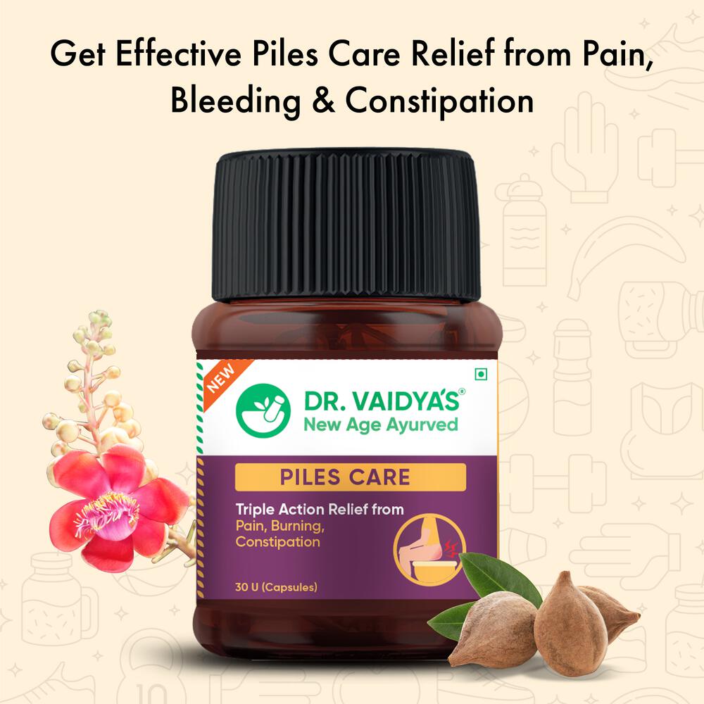 Dr. Vaidya's Piles Care-30 Capsules (Pack of 1)