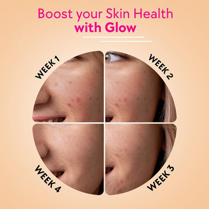 Chicnutrix Glow Japanese Glutathione & Vitamin C for Brighter Skin, Strawberry and lemon (20 tablets)