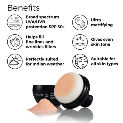 Brillare ZINC Powder Sunscreen - Beige 02
