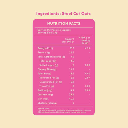 Nourish You Steel cut oats (2kg)