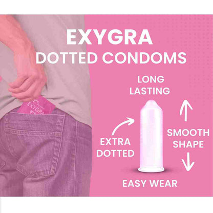 Exygra Longlast Dotted Condom (10 pcs)