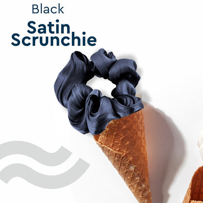 GUBB Satin Scrunchies (Black)