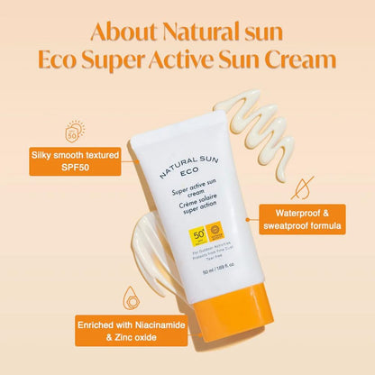 The Face Shop Natural sun Eco Super Active Sun Cream (50ml)