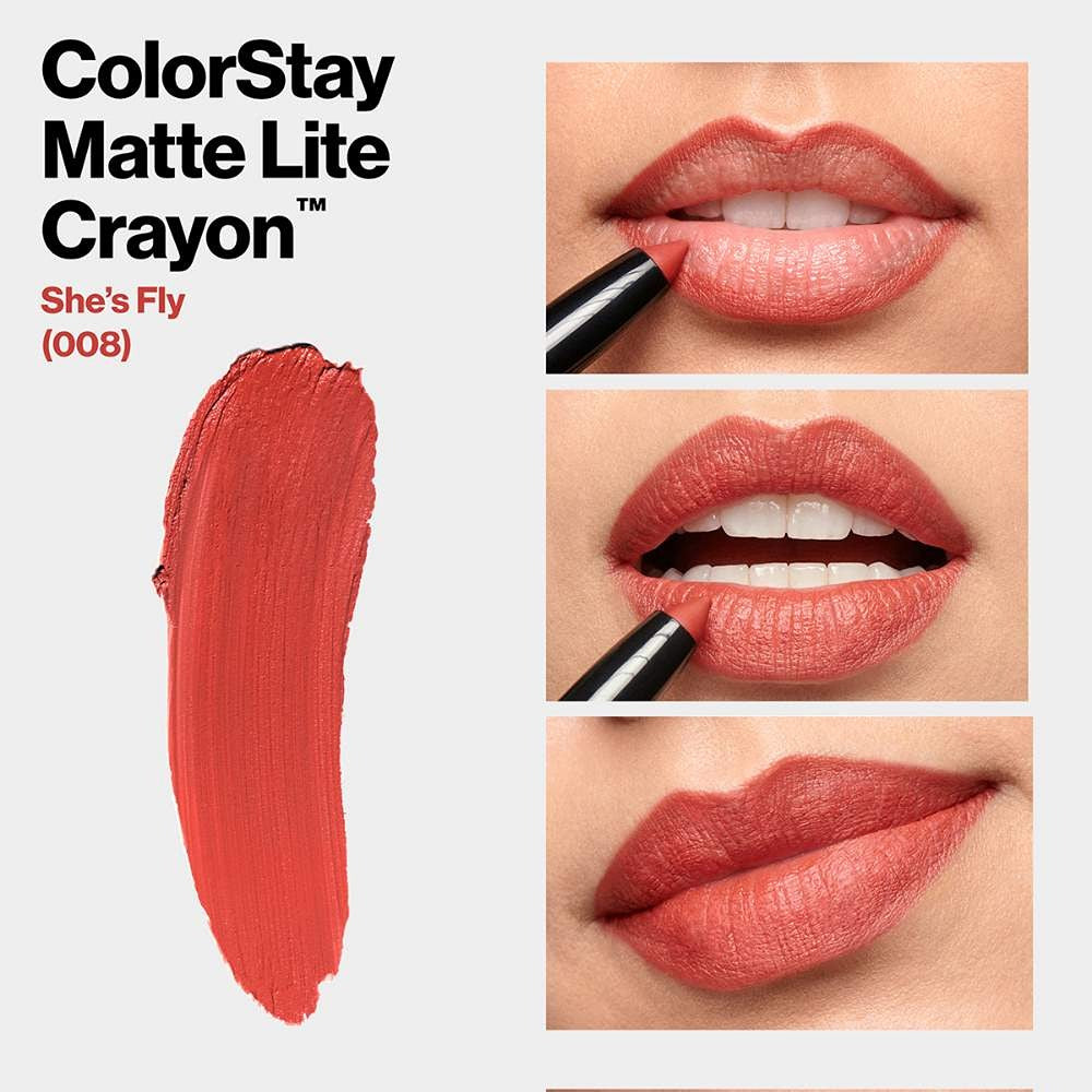 Revlon ColorStay Matte Lite Crayon Lipstick-She's Fly