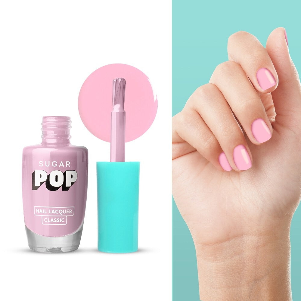 SUGAR POP Nail Lacquer, High Shine, Chip Resistant, Quick Drying (02 Bubblegum Dreams)