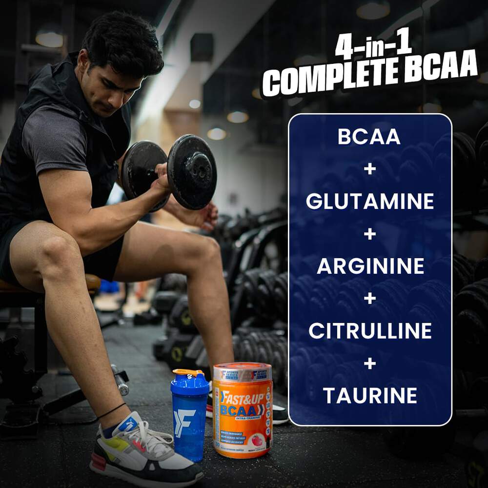 Fast&Up BCAA Advanced Sport Muscle Recovery & Endurance ,Orange (30 Servings)