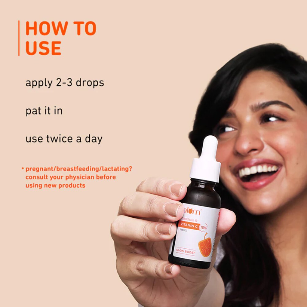 Plum 15% Mandarin & Vitamin C Glow Boost Face Serum (20ml)