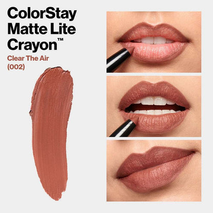 Revlon ColorStay Matte Lite Crayon Lipstick-Clear The Air