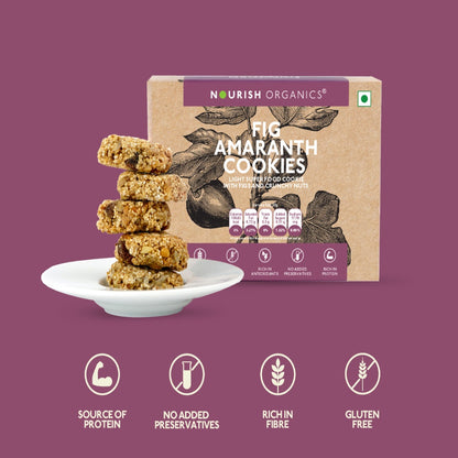 Nourish Organics Fig Amaranth Cokies - 110 gms