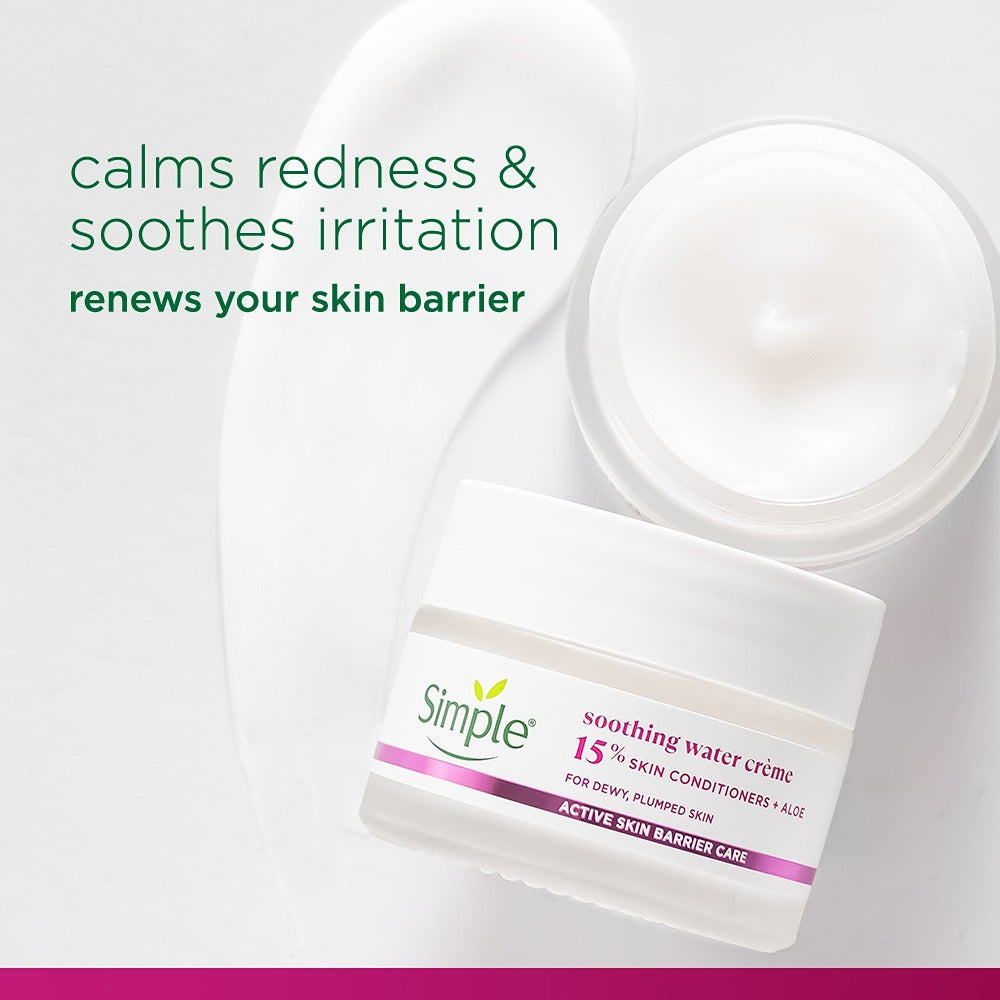 Simple Active Skin Barrier Care Soothing Water Crème (40 gms)