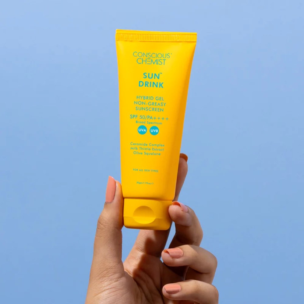 Conscious Chemist Sun Drink Hybrid Lightweight Gel Sunscreen Spf50 Pa++++ (50 gms)