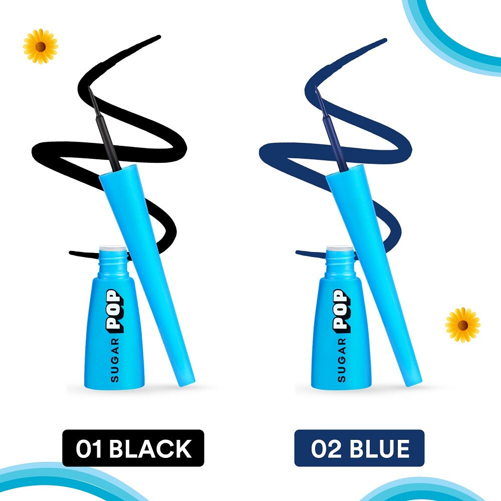 SUGAR POP Matte Eyeliner 01 Black, Highly Pigmented Intense Matte Smudge-proof