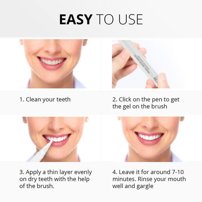 PROTOUCH Pearl White Drops Teeth Whitening Pen Gel, Whiter Teeth & Fresher Breath Enamel Safe (2.8ml)