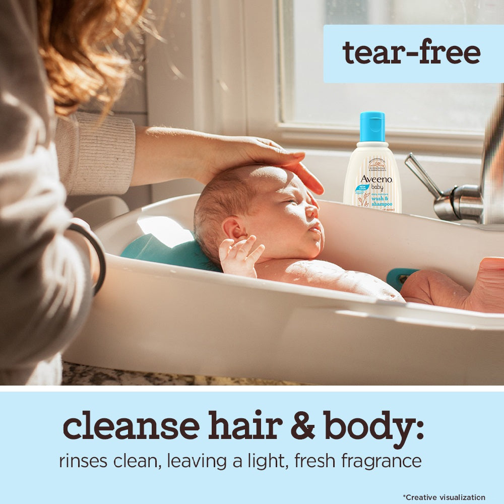 Aveeno Baby Daily Moisture Wash & Shampoo (100ml)