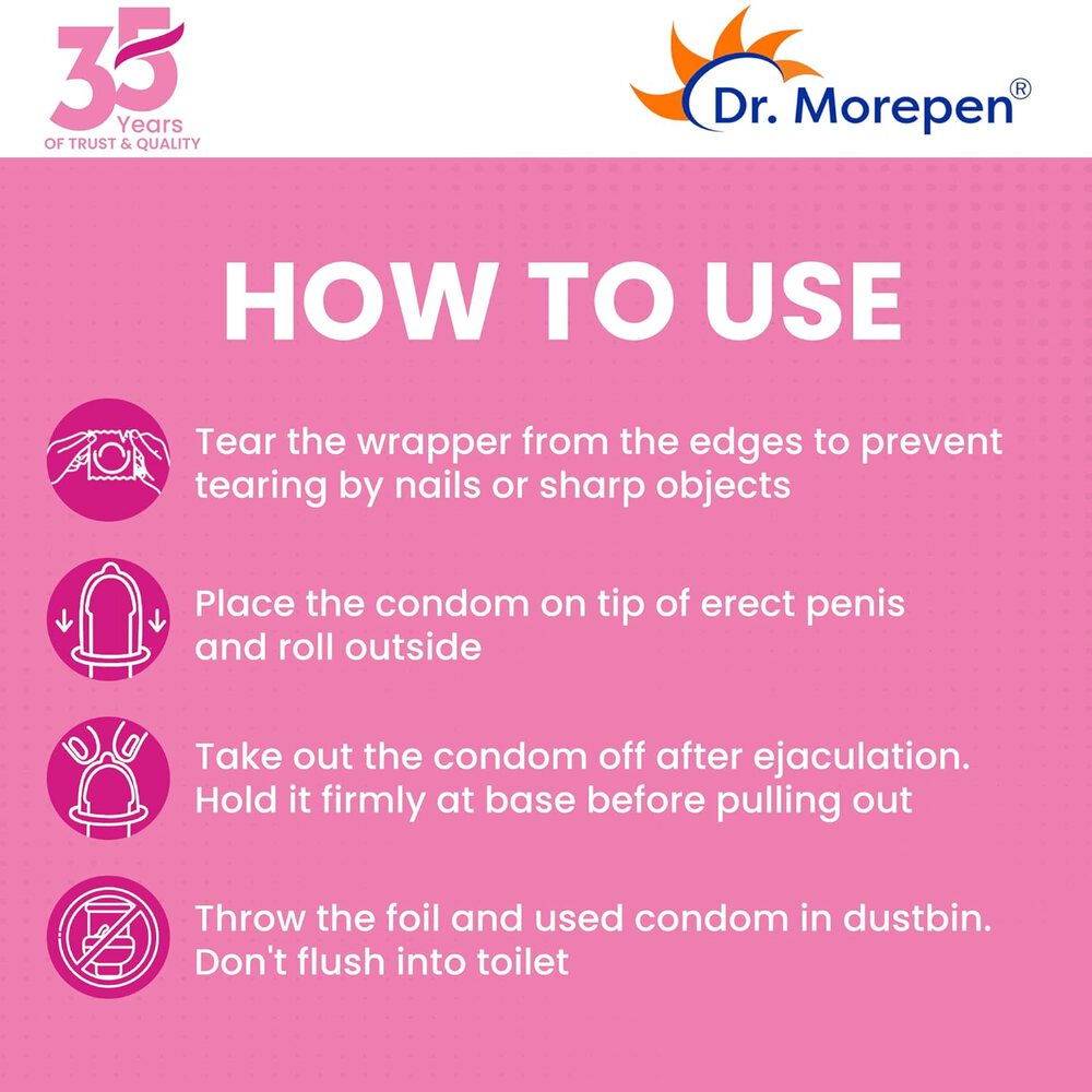 Dr.Morepen Exygra Condom Dotted 3s (Longlast)