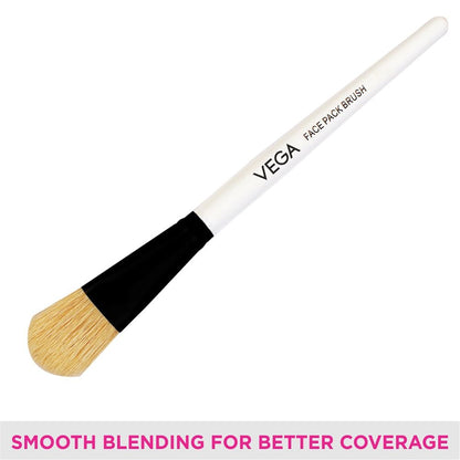 Vega Bristle Face Pack Brush White, 1 Piece
