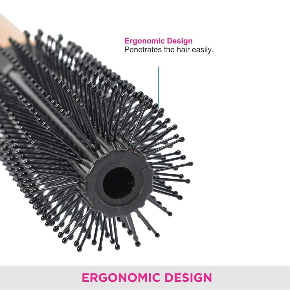Vega Round Hair Brush For Adding Curls & Volume, Men & Women