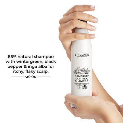 Brillare Dandruff Control Shampoo For Itchy, Flaky Scalp (300ml)