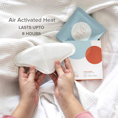 Nua Cramp Comfort Heat Patches for Period Pain and Cramps, 3 Sheets