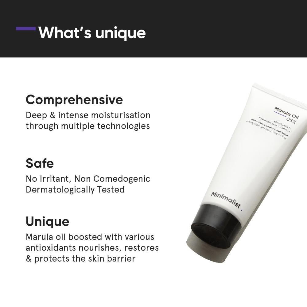 Minimalist Marula Oil 05% Moisturizer (50 gms)