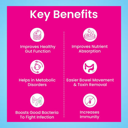 Morepen INTEBACT INSTA 5BN CFU |Probiotics Supplement for Gut Health, Vanilla flavor- (6 Sachets)