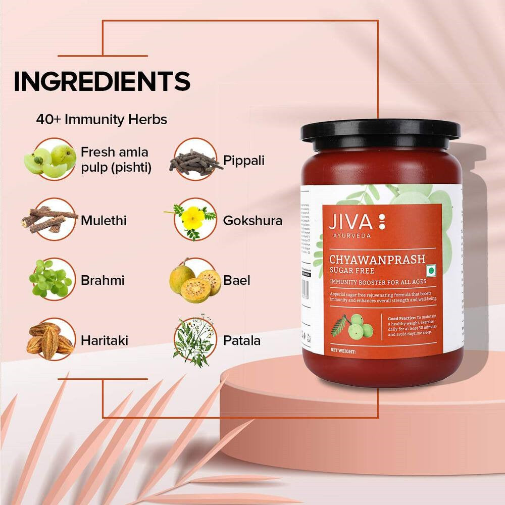 Jiva Sugar Free Chyawanprash Rich in Vitamin-C, No Added Sugar (1 Kg)