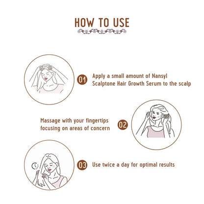 Avimee Herbal Scalptone Hair Growth Serum With Nansyl (25ml)