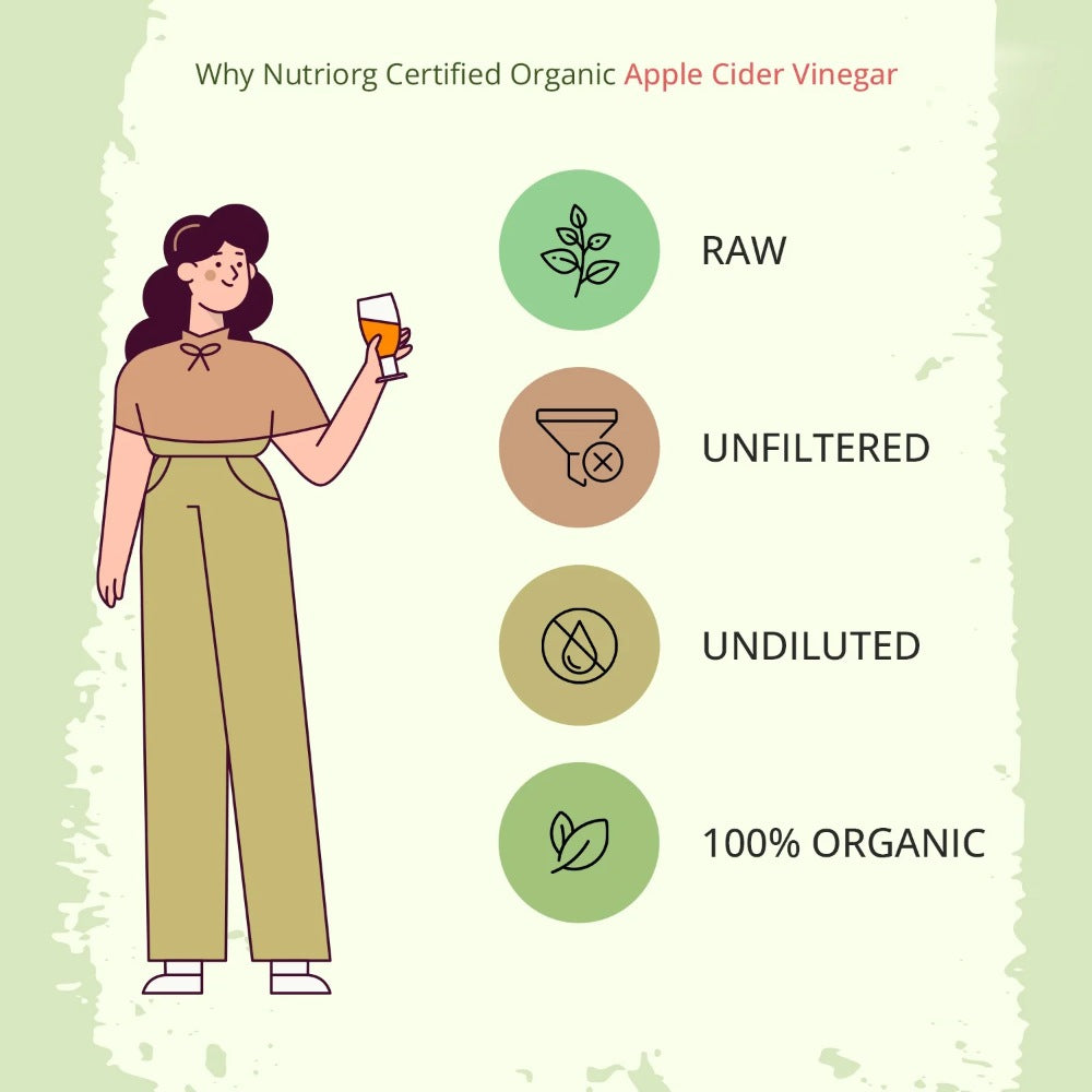 Nutriorg Certified Organic Apple Cider Vinegar (500ml)