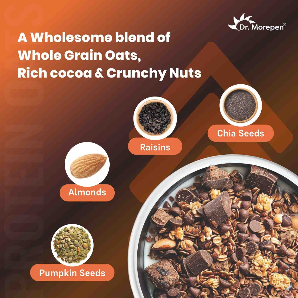 Dr. Morepen Protein Oats Chocolate Flavour- 1 kg