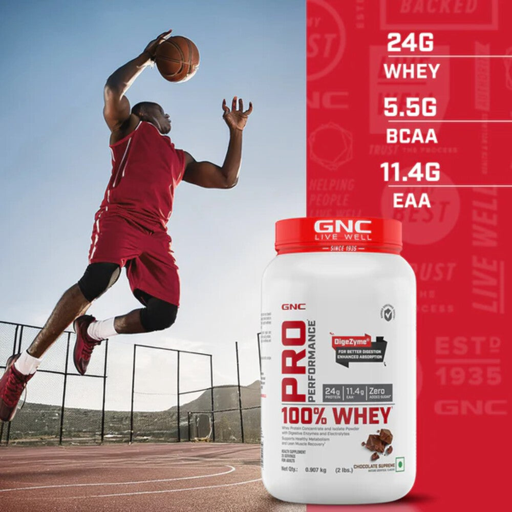 GNC Pro Performance 100% Whey Protein, Chocolate Supreme (2 lbs)