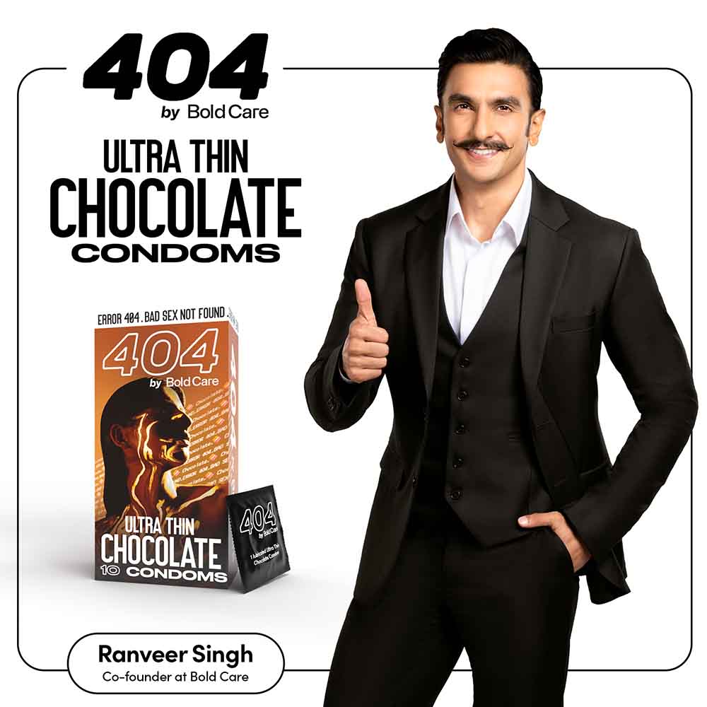 Bold Care 404 Super Ultra Thin Chocolate Flavored Condoms For Men, 60 Microns with Disposable Pouches (50 gms)