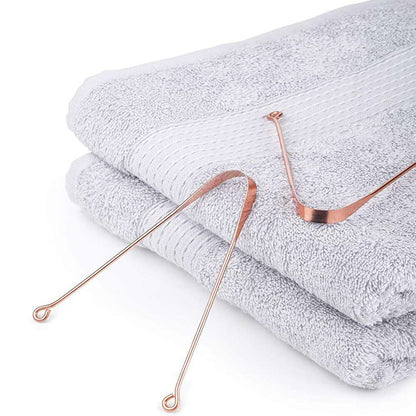 GUBB Copper Tongue Cleaner, Scraper for Kids & Adults (Round)