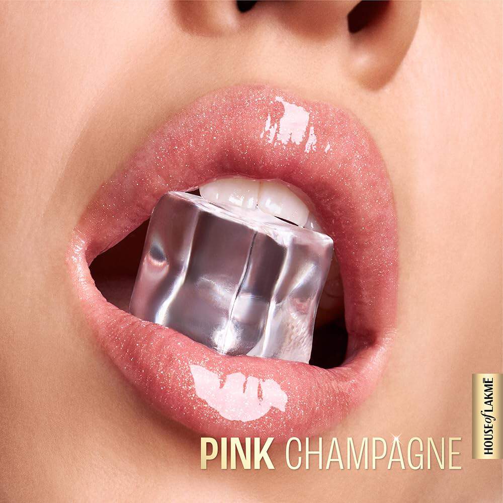 Lakme Glitterati Lip Glaze - 201 Pink Champagne (5ml)