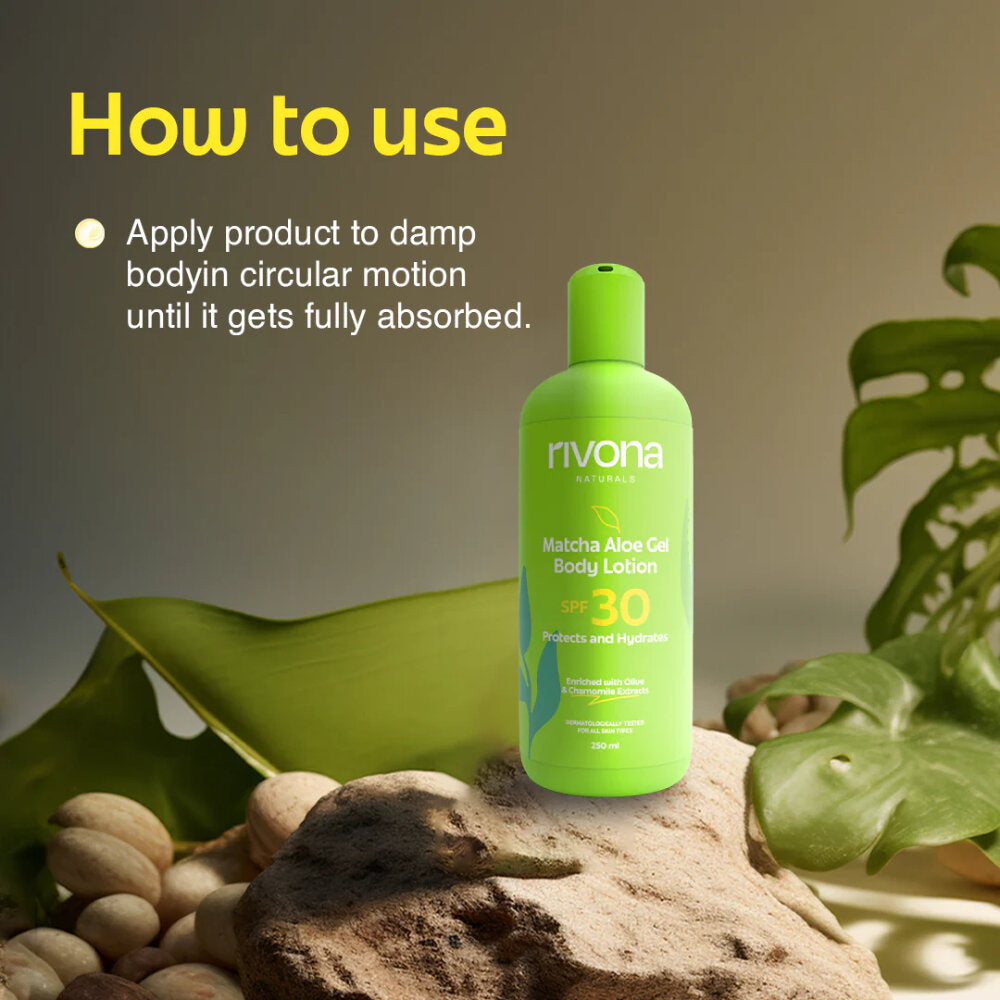 RIVONA NATURALS Matcha Aleo Gel Body Lotion (250ml)