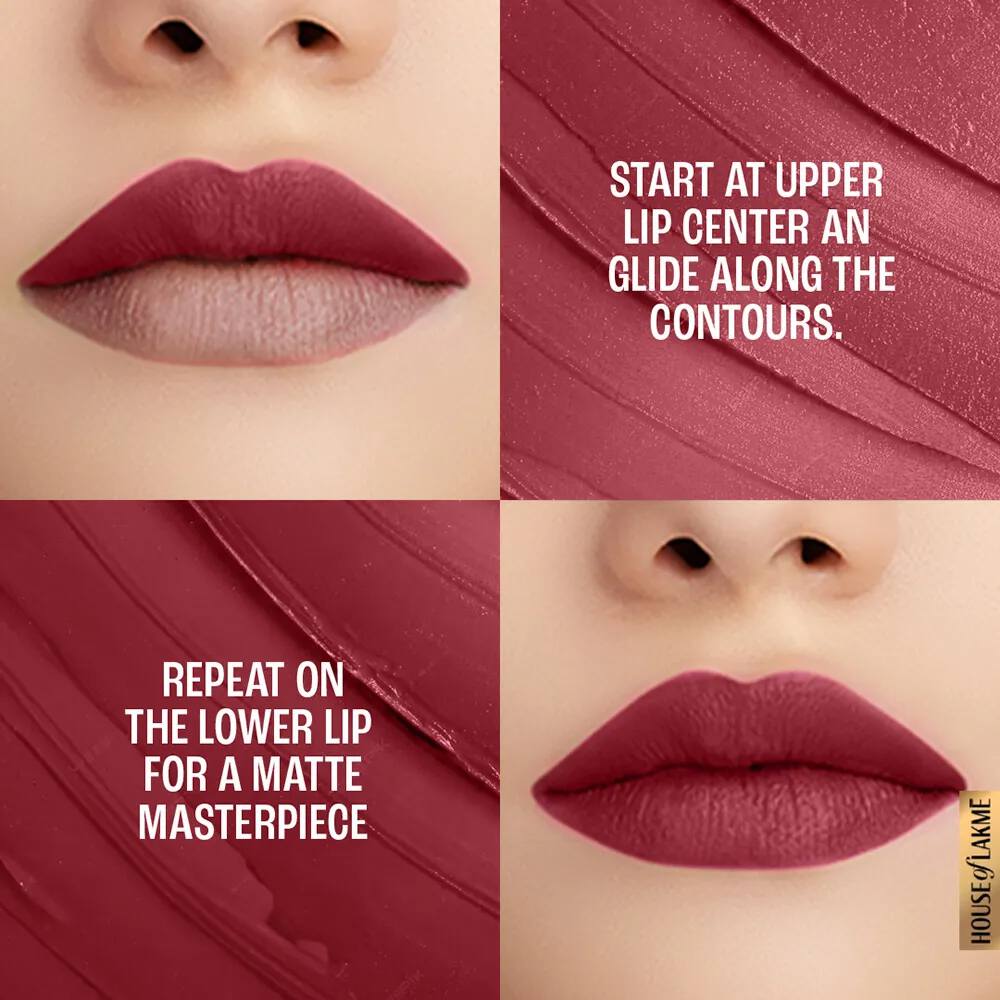 Lakme 9to5 Powerplay Priming Matte Lipstick - Berry Base (3.6 gms)