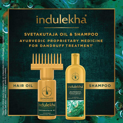 Indulekha Svetakutaja Oil Ayurvedic Medicinal Oil for Dandruff Treatment, 100% Ayurvedic Oil (50ml)