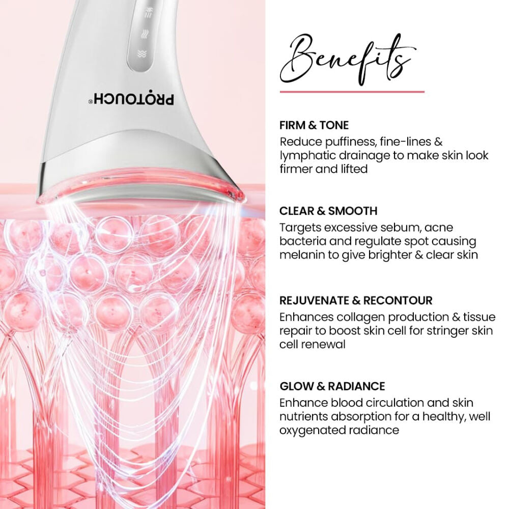 PROTOUCH Skin Lift Device Facial Massager for Youthful Bright Uplifted Glowing Facial at Home