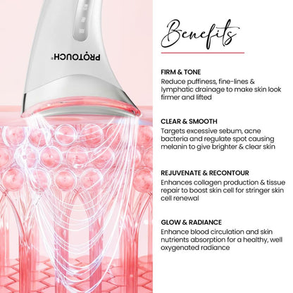 PROTOUCH Skin Lift Device Facial Massager for Youthful Bright Uplifted Glowing Facial at Home