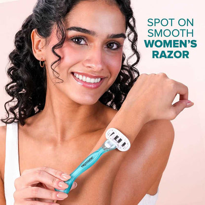 PROTOUCH SOS Women Razor - Painless & One Stroke Hair Removal Razor - 5-Blade Technology - Flexible Head for Flexible Shave