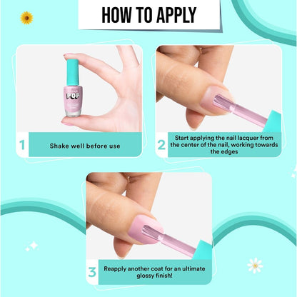 SUGAR POP Nail Lacquer, High Shine, Chip Resistant, Quick Drying (10 Call Me Hot)