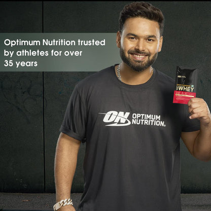 Optimum Nutrition Gold Standard 100% Whey - Vanilla Ice Cream -  Single Serve Sachets- Pack of 5 (5 X 31 gms)