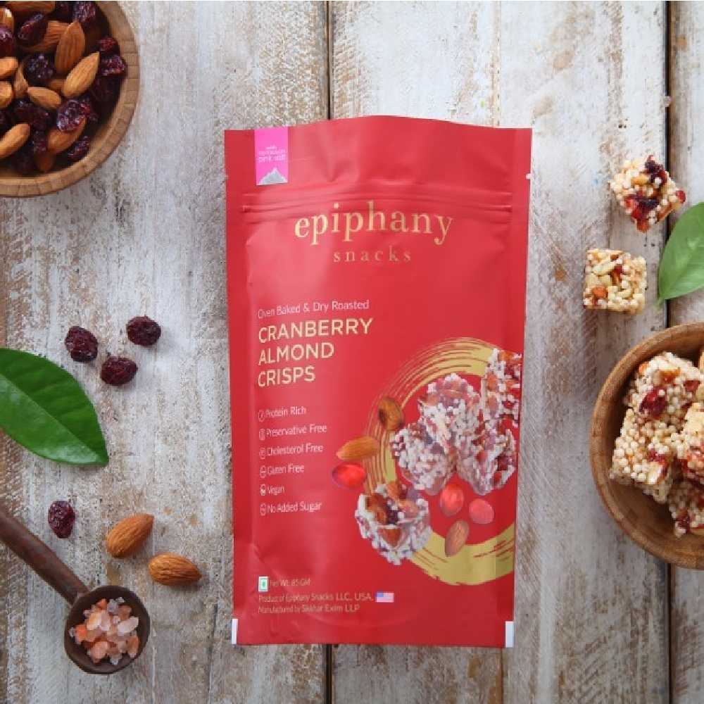 Epiphany Snacks Cranberry Almond Energy Bar Dry Fruit (85 gms)