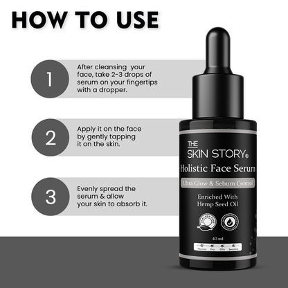 The Skin Story Hemp Anti Ageing & Sebum Control Face Serum (40ml)