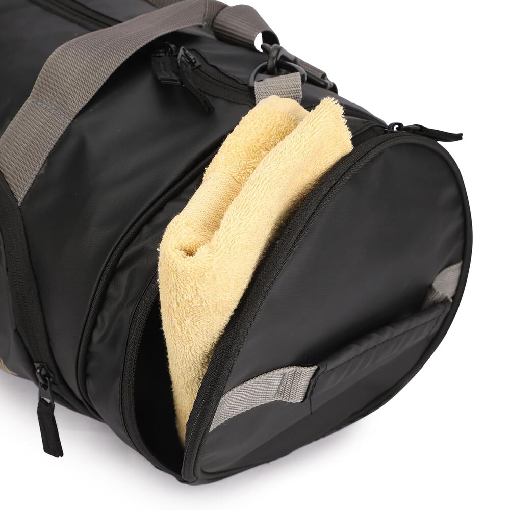 GYM INSANE Gym Duffle Bags for Men Gym Bag with Shoe Compartment for Men - Women - Boys & Girls (Black/Golden)