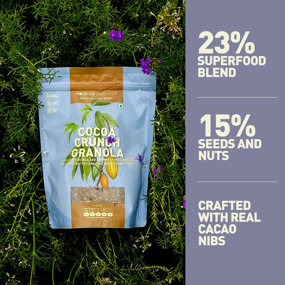 Nourish Organics Cocoa Crunch Granola - 270 gms