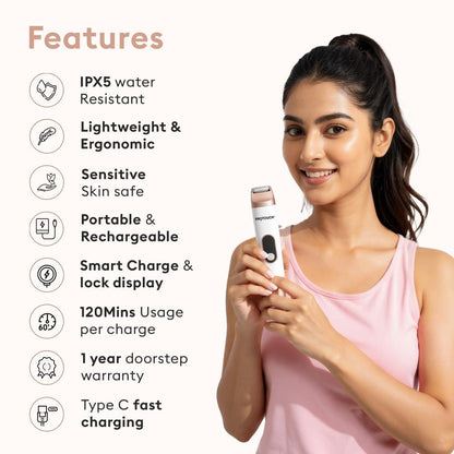 PROTOUCH All-in-1 All Rounder Womens Trimmer & Epilator - Face, Body, Bikini & Underarms - Rechargeable & Painless Hair Removal