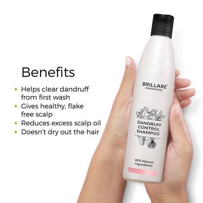 Brillare Dandruff Control Shampoo For Itchy, Flaky Scalp (300ml)