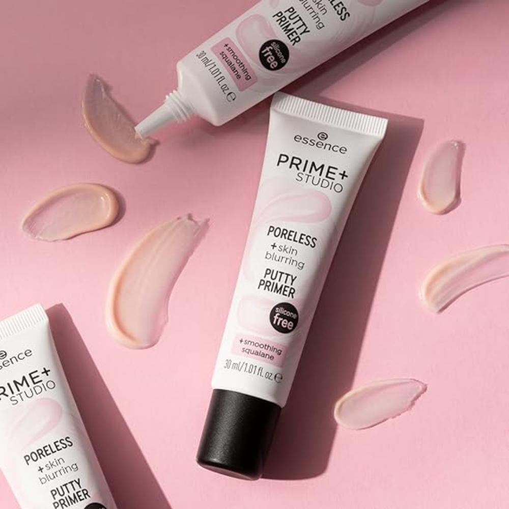 Essence Prime + Studio Poreless + Skin Blurring Putty Primer (Transparent)