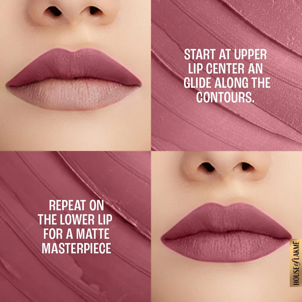 Lakme 9to5 Powerplay Priming Matte Lipstick - Mauve Matter (3.6 gms)