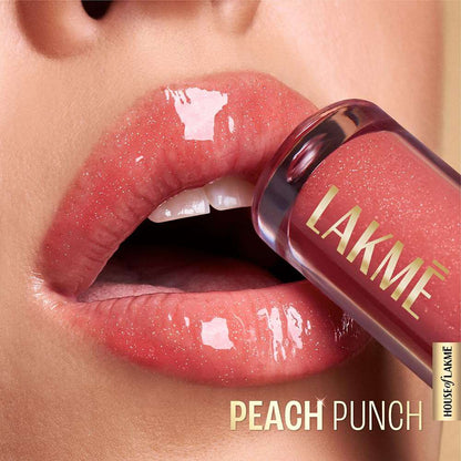 Lakme Glitterati Lip Glaze - 202 Peach Punch (5ml)